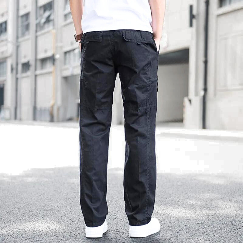 Men's Organic Cotton Cargo Pants - Utility Pockets