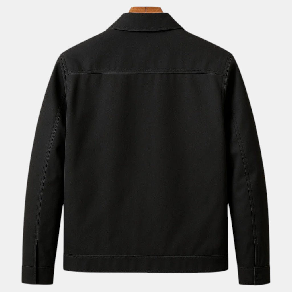 Chaqueta Hombre Ligera con Cremallera y Cuello Clásico