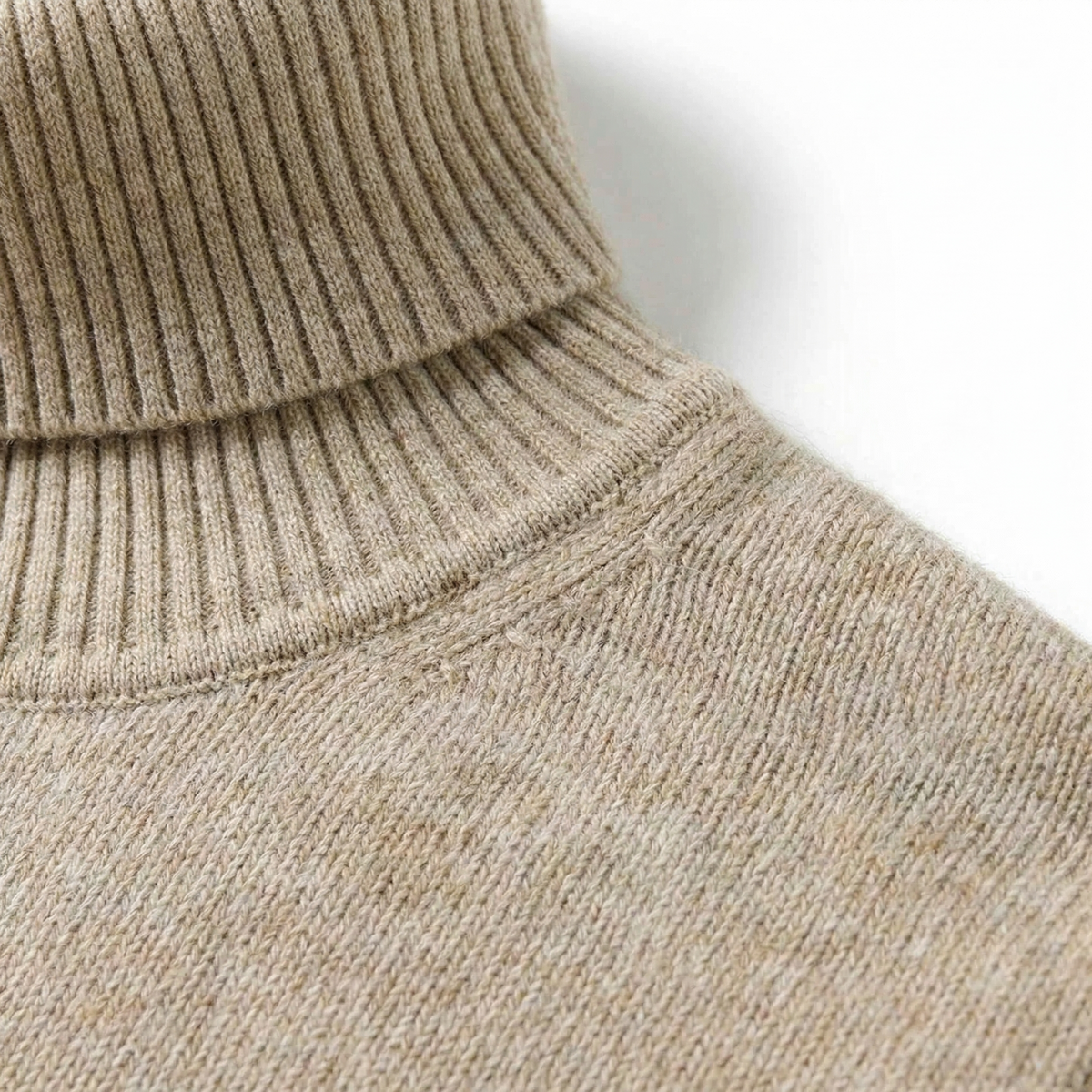 Jersey de Cuello Alto de Merino para Hombre Transpirable