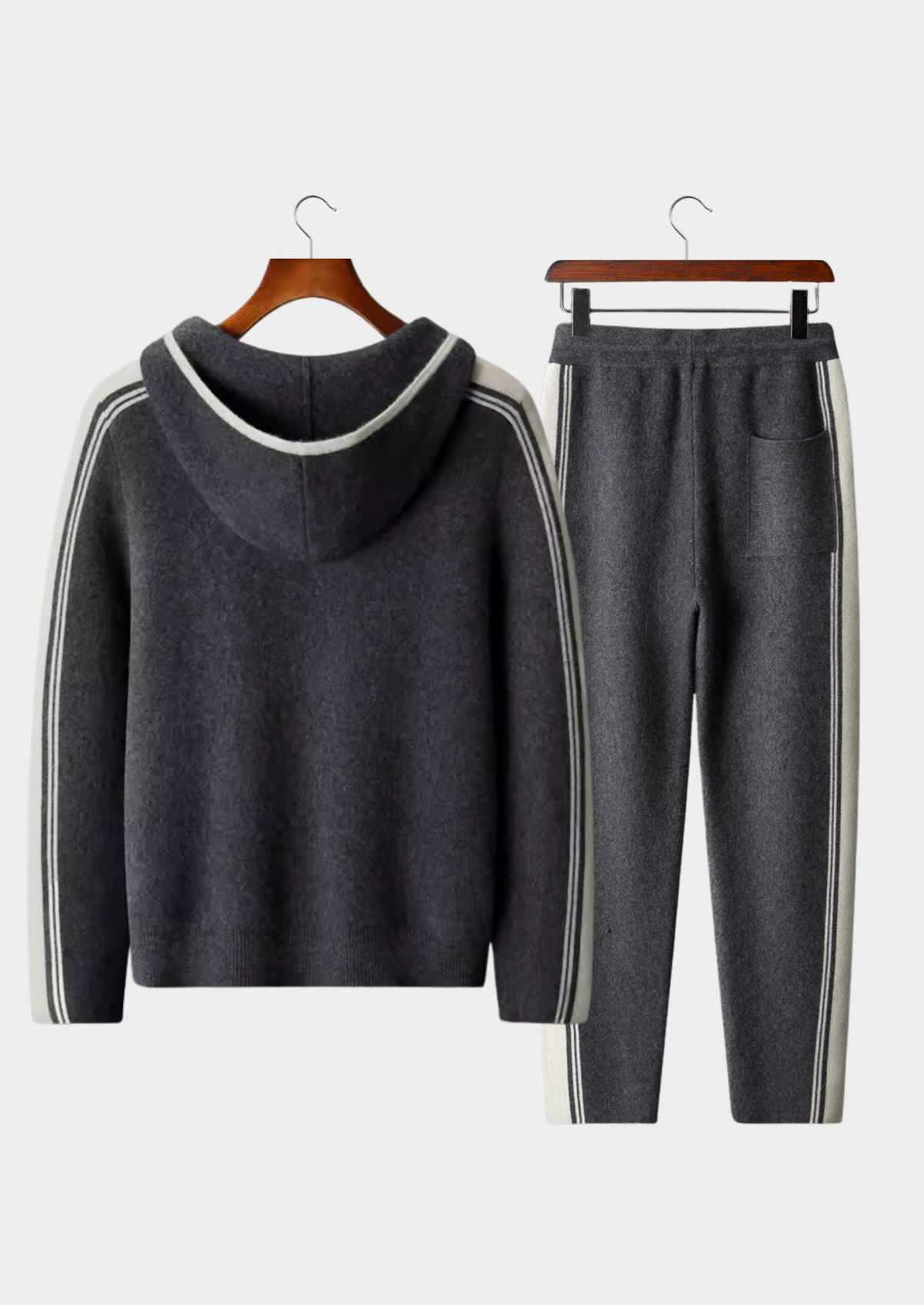Men's 100% Cashmere Tracksuit - Two-Piece Matching Lounge Set