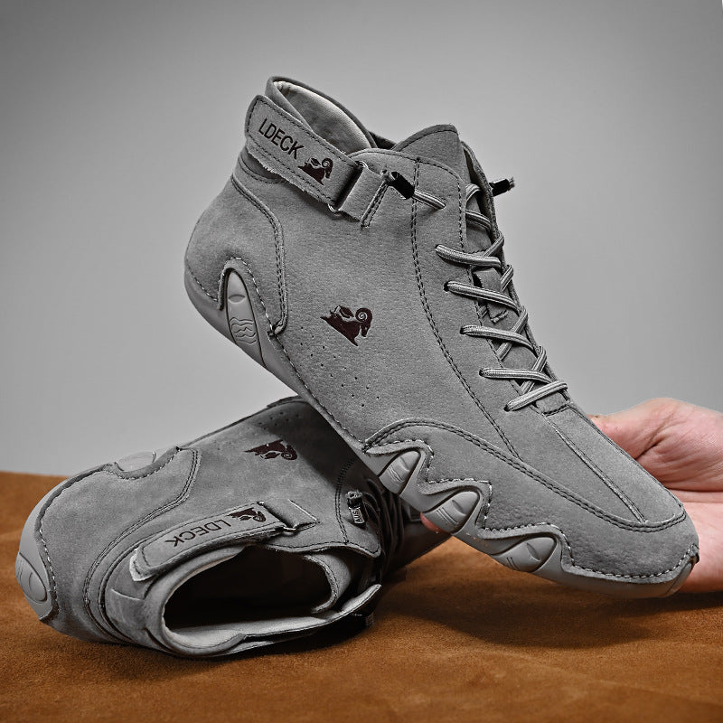 Zapatos Ortopédicos Hombre Impermeables y Antideslizantes