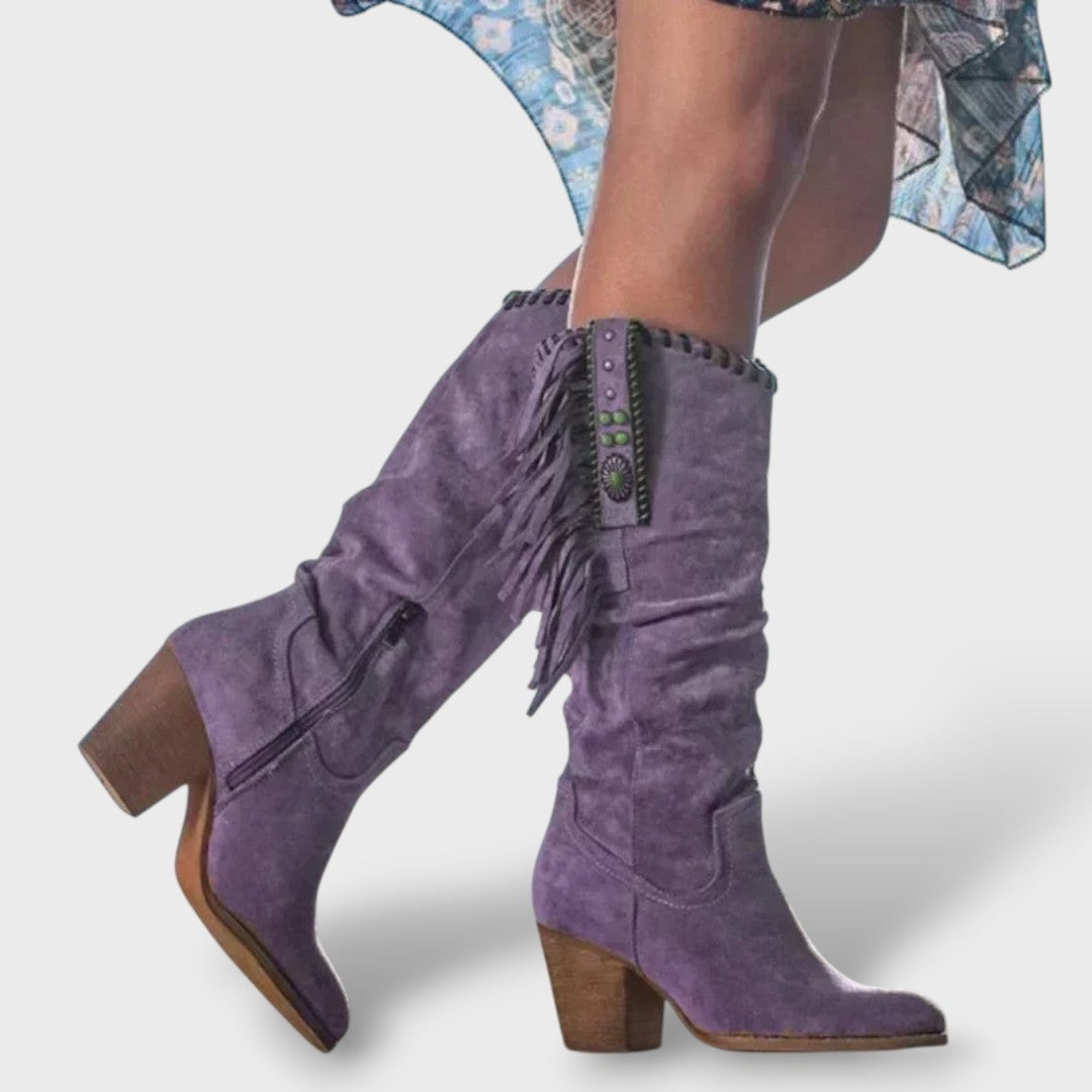 Women's Fringe Cowboy Boots - Western Style