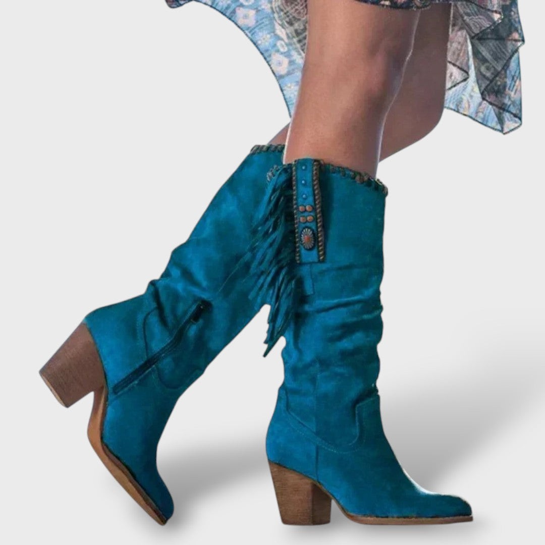 Women's Fringe Cowboy Boots - Western Style