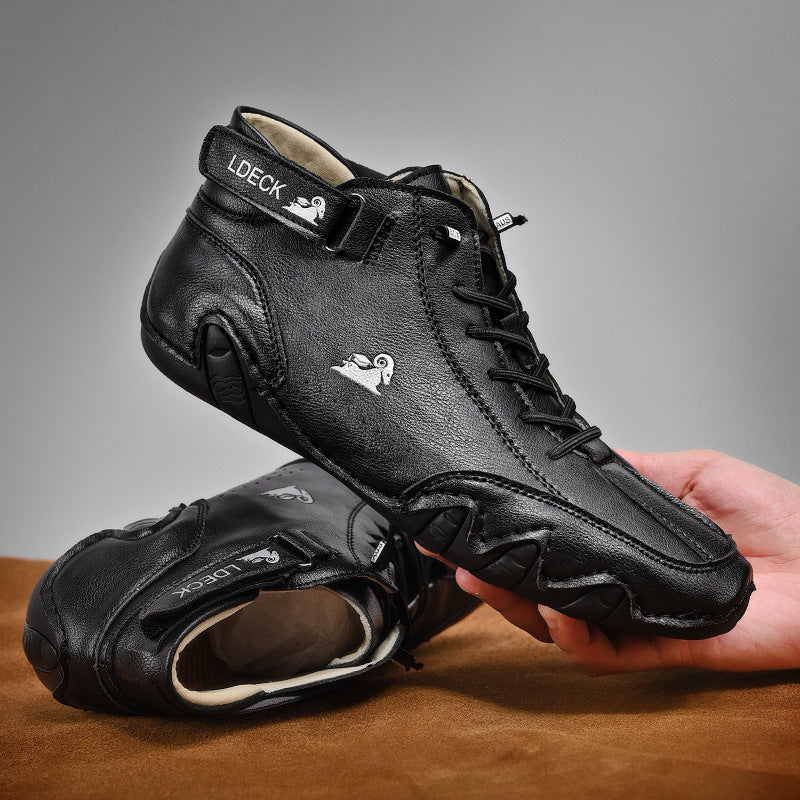 Zapatos Ortopédicos Hombre Impermeables y Antideslizantes