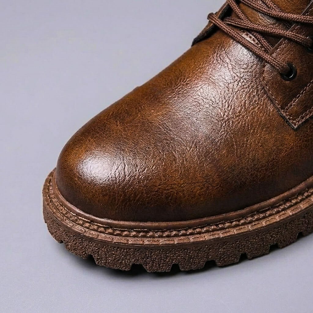 Men's Genuine Leather Chelsea Boots - Dressy Slip-On Ankle Boots