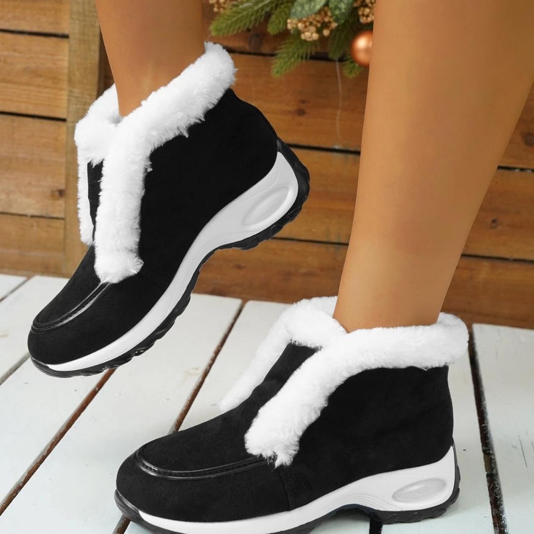 Women's Cushioned Platform Ankle Boots - Padded Booties