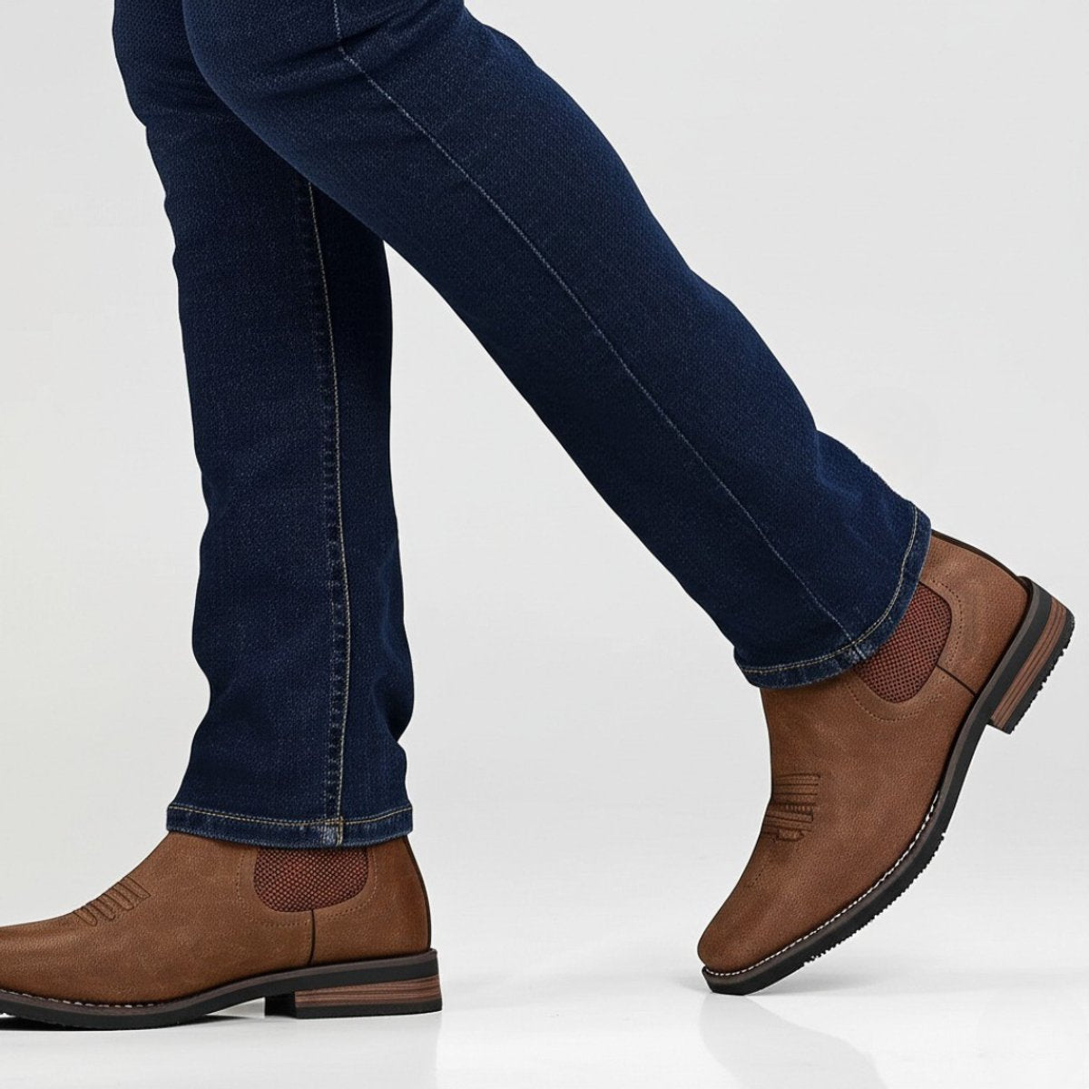 Men's Classic Laceless Chelsea Boots - Elastic Side Panels