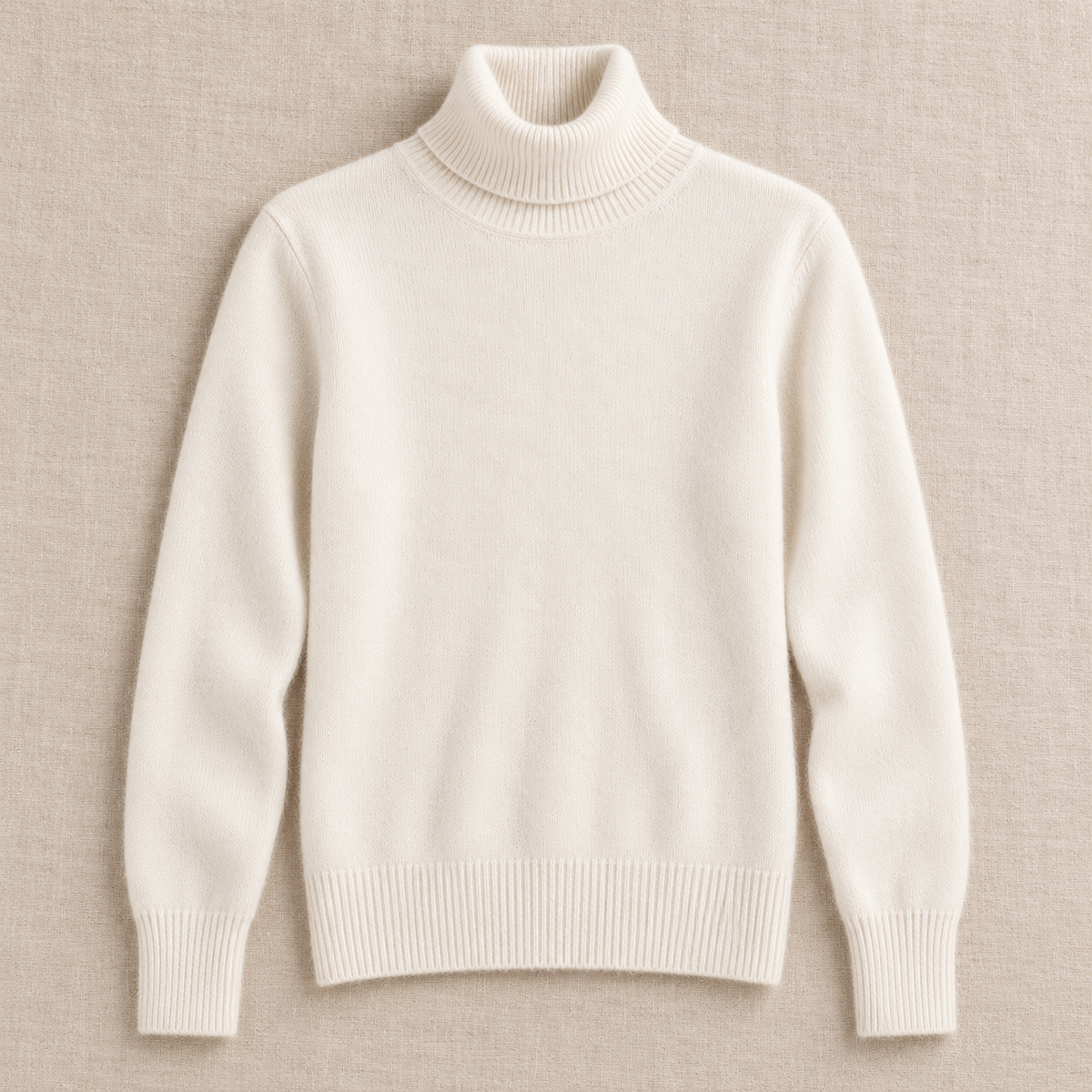 Women's Cashmere Turtleneck Knit Sweater - Lightweight Pullover