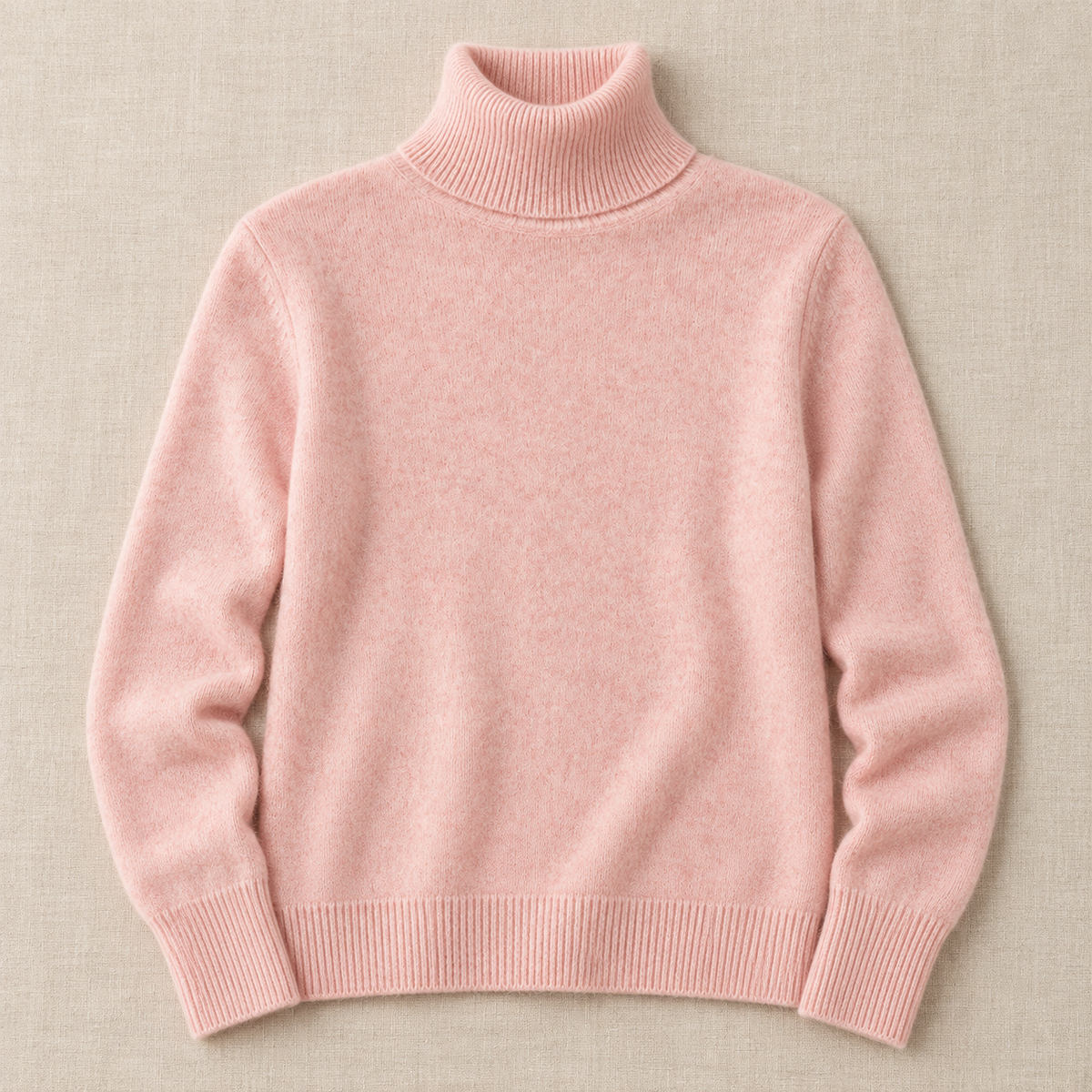 Women's Cashmere Turtleneck Knit Sweater - Lightweight Pullover