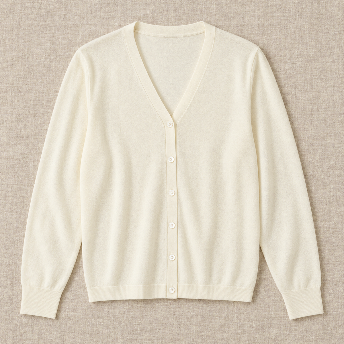 Women's Pure Wool V-Neck Cardigan Sweater