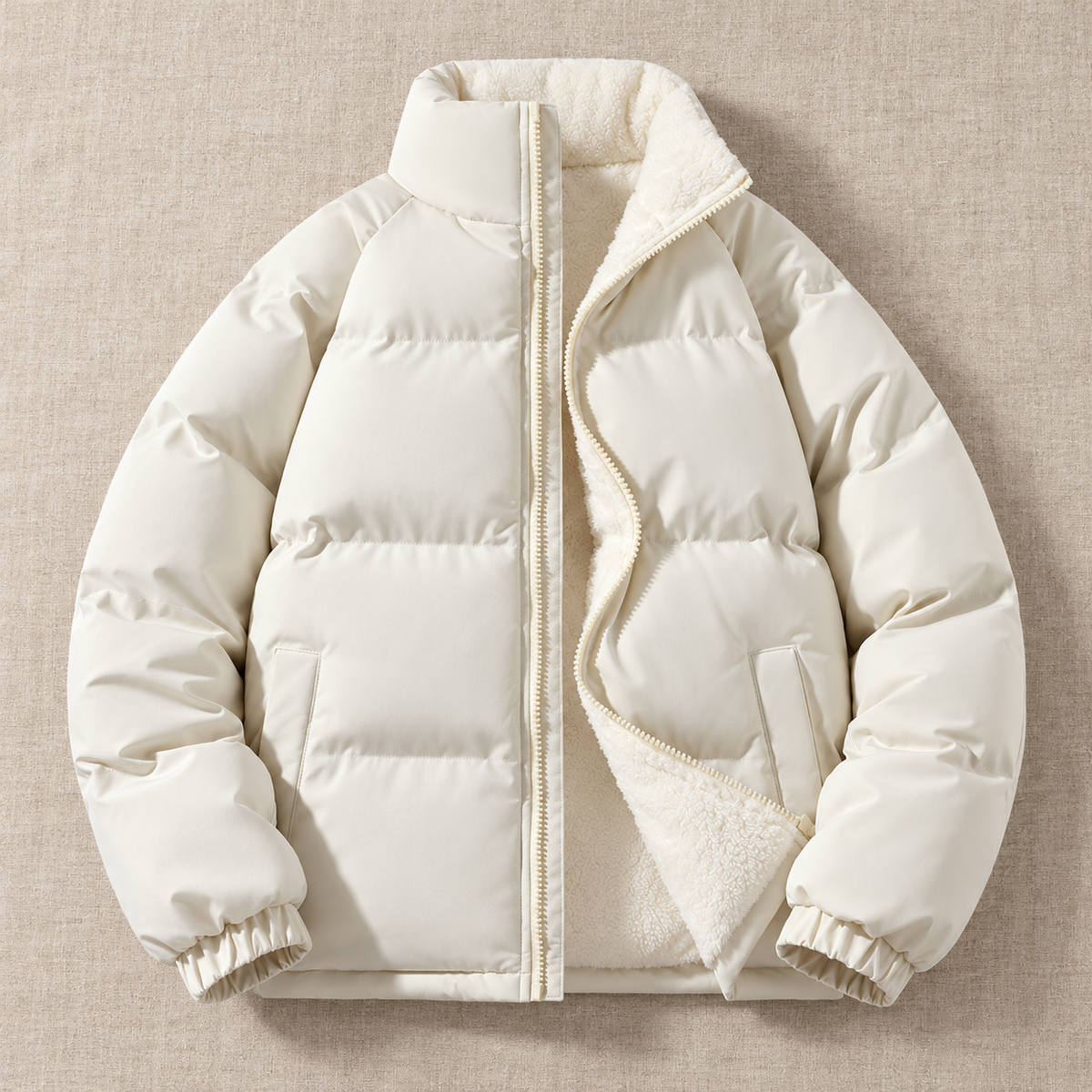 Chaqueta Acolchada Hombre con Forro Polar