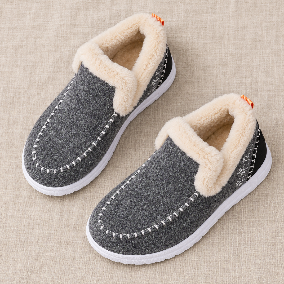 Women's Fleece-Lined Winter Moccasins - Warm Slip-On Loafers