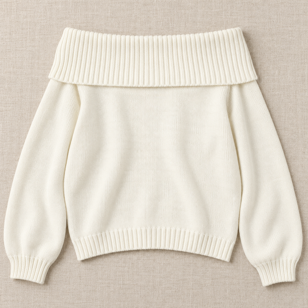 Women's Relaxed Knit Off-the-Shoulder Sweater - Slouchy Pullover
