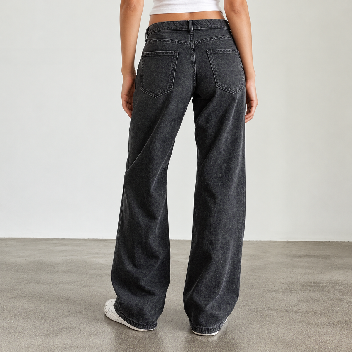 Women's Low Rise Baggy Wide Leg Jeans