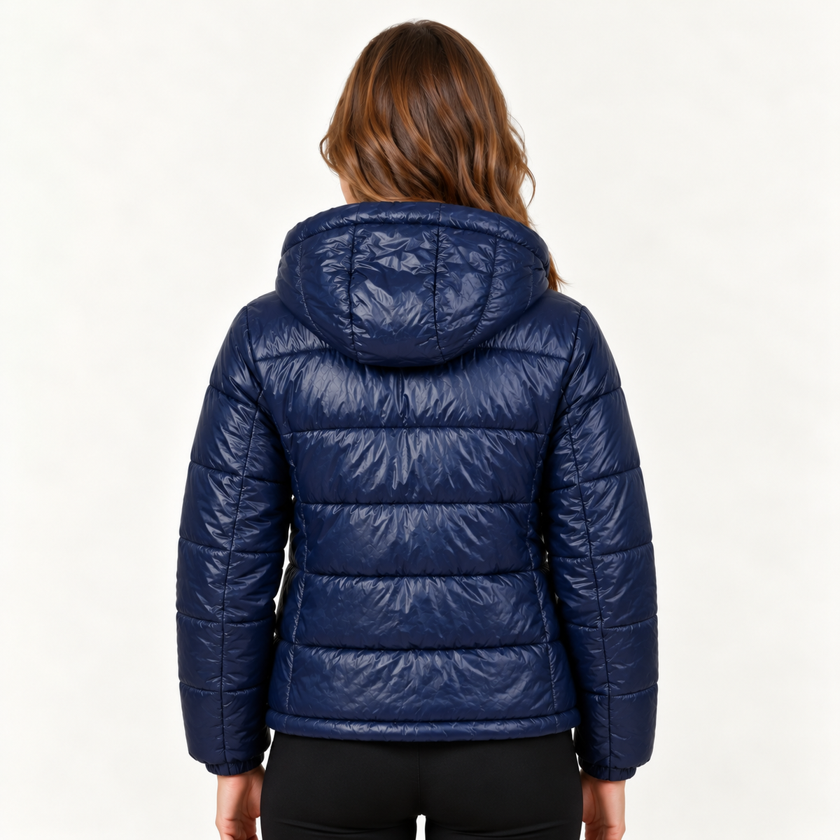 Chaqueta Acolchada Mujer con Capucha y Bolsillos