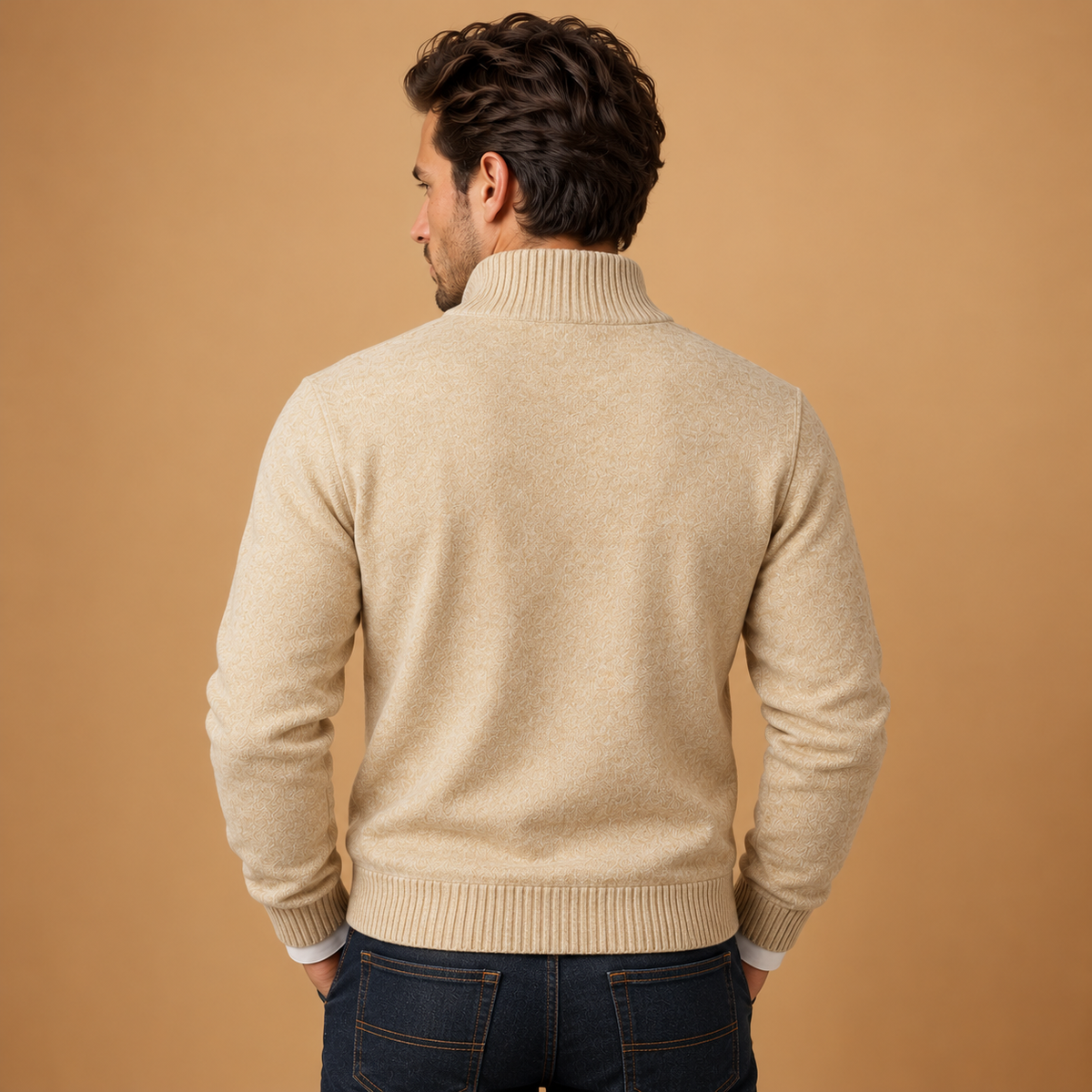 Men's Full-Zip Knit Cardigan Sweater - Classic Fit