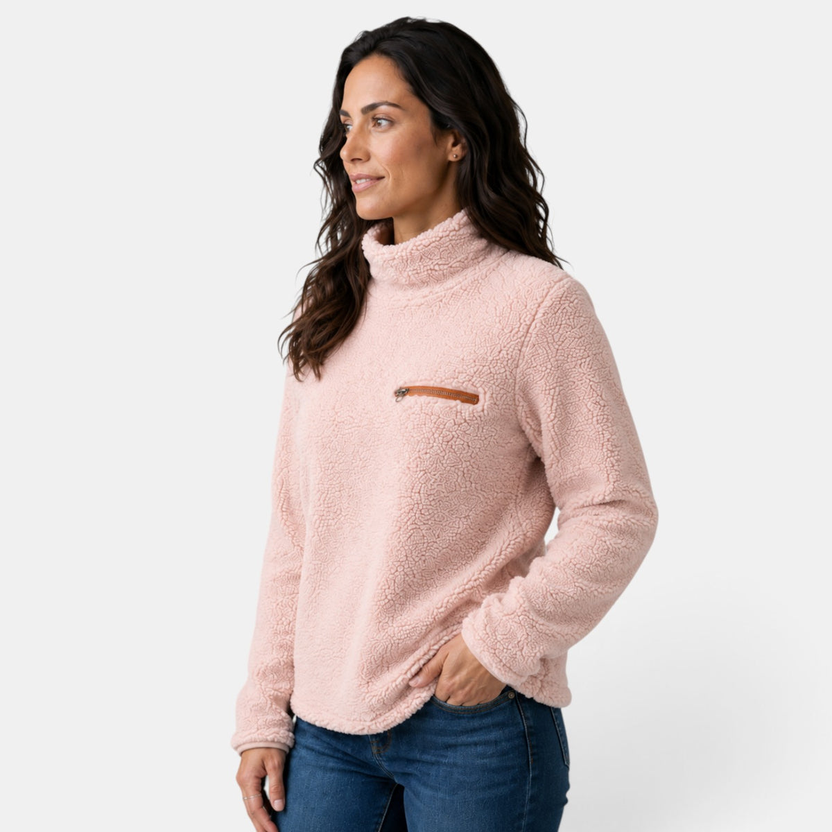 Sudadera Polar Mujer con Bolsillo - Suave y Cómoda de Invierno