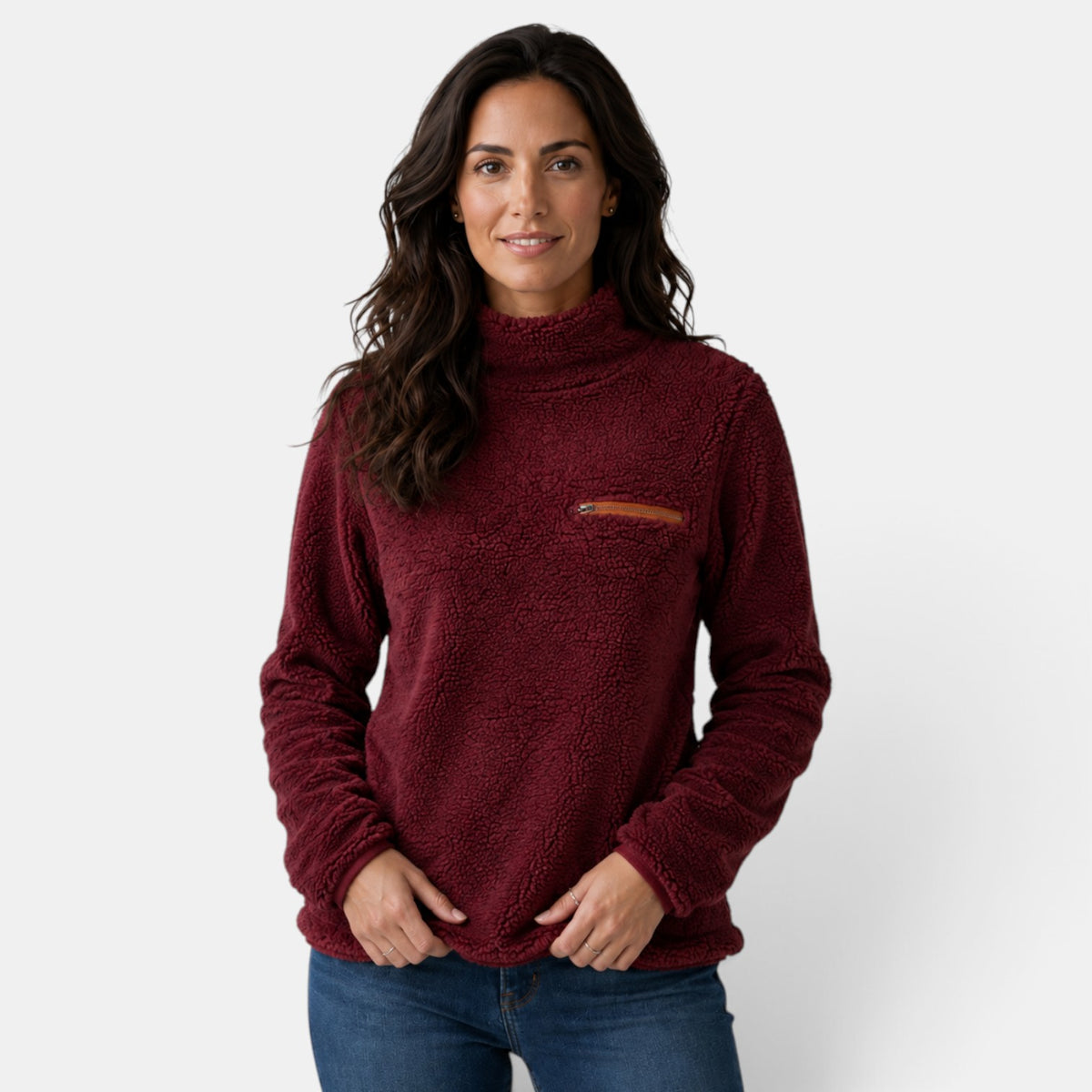 Sudadera Polar Mujer con Bolsillo - Suave y Cómoda de Invierno
