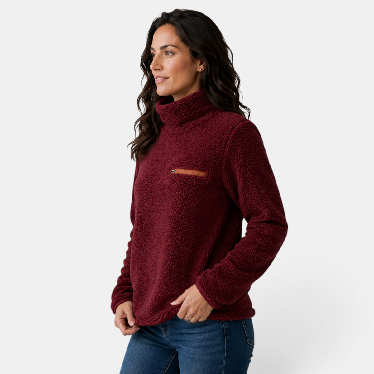 Sudadera Polar Mujer con Bolsillo - Suave y Cómoda de Invierno