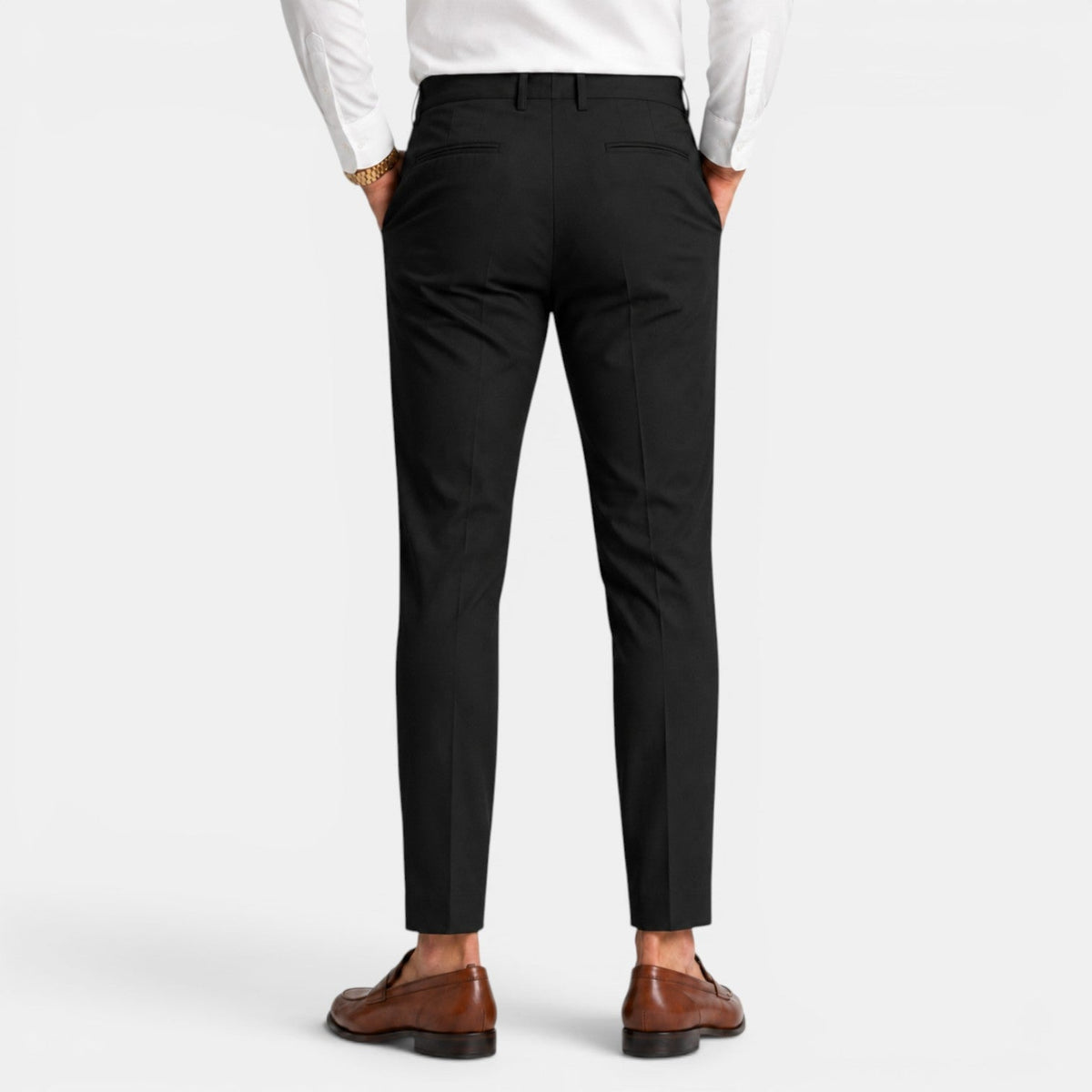 Men's slim-fit chino trousers in a smart casual style