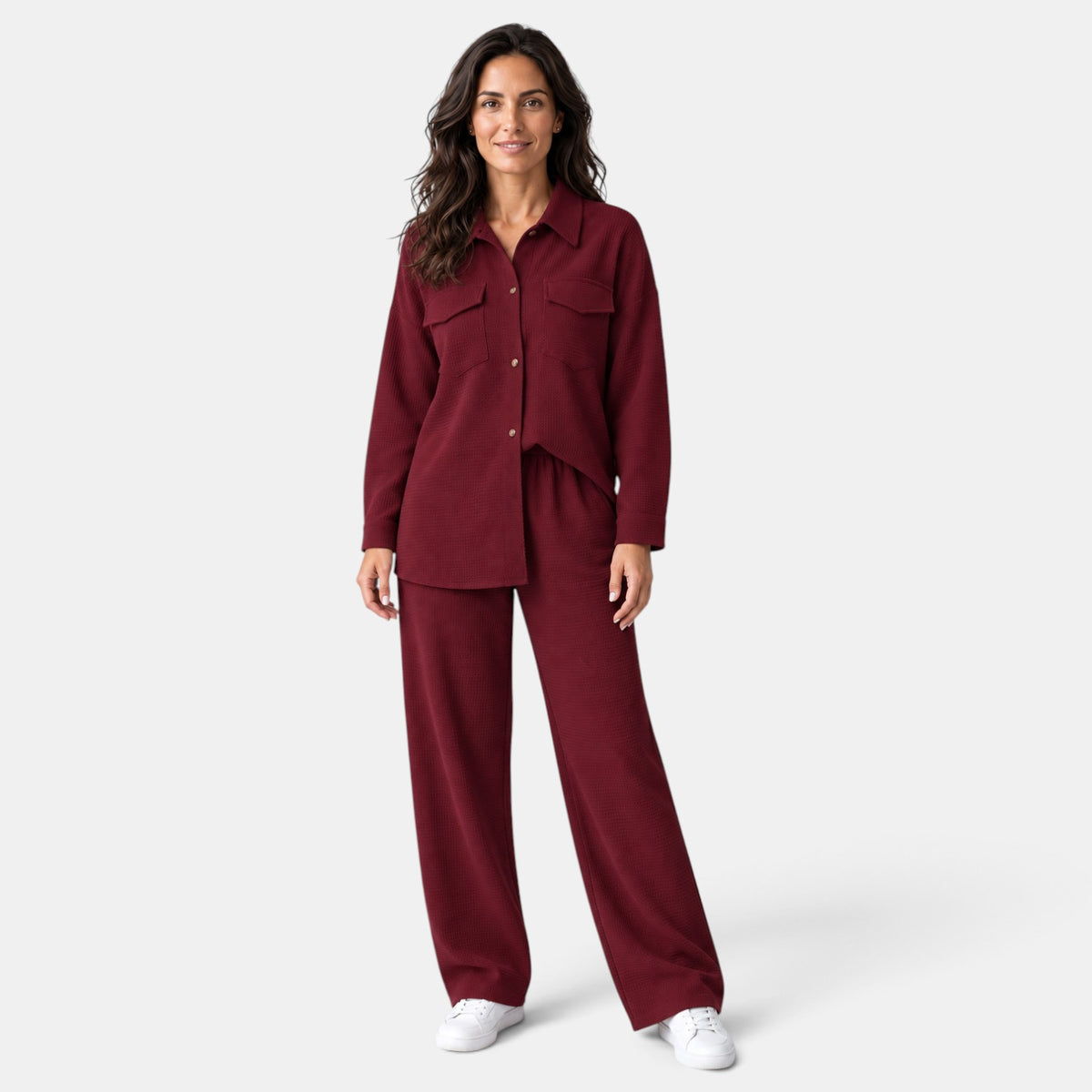 Conjunto Mujer con Cárdigan de Solapa