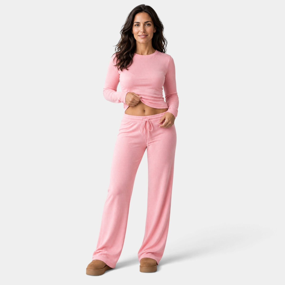 Conjunto Mujer de Punto Canalé Dos Piezas