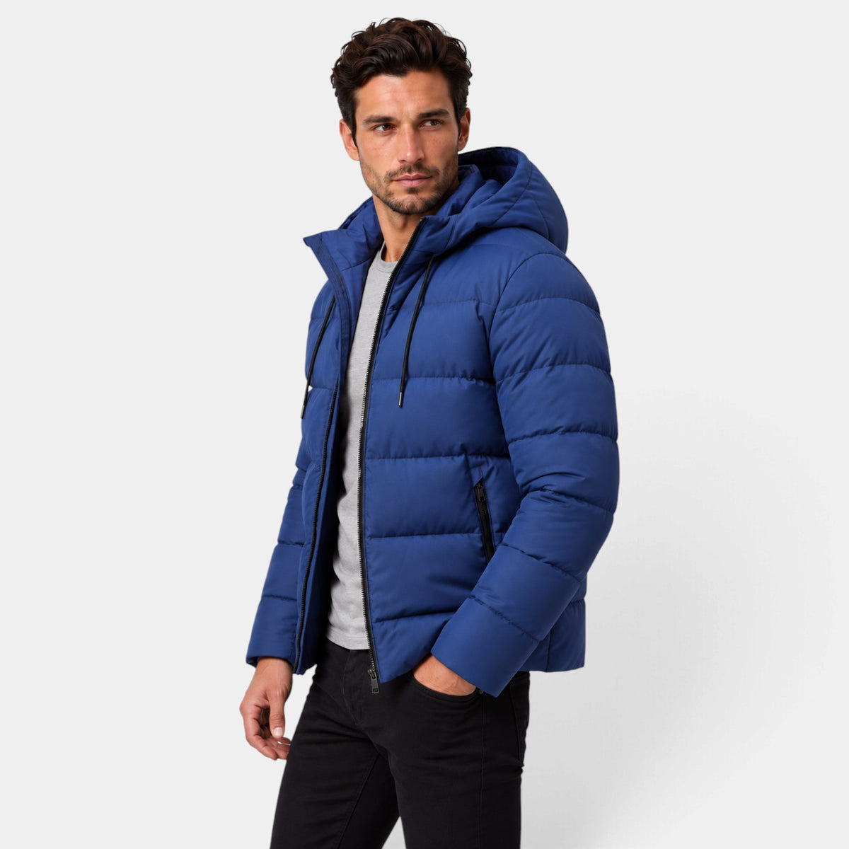 Chaqueta Hombre Invernal Acolchada Resistente a la Intemperie