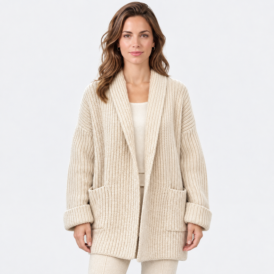 Women's Cashmere Cardigan - Relaxed Oversized Fit