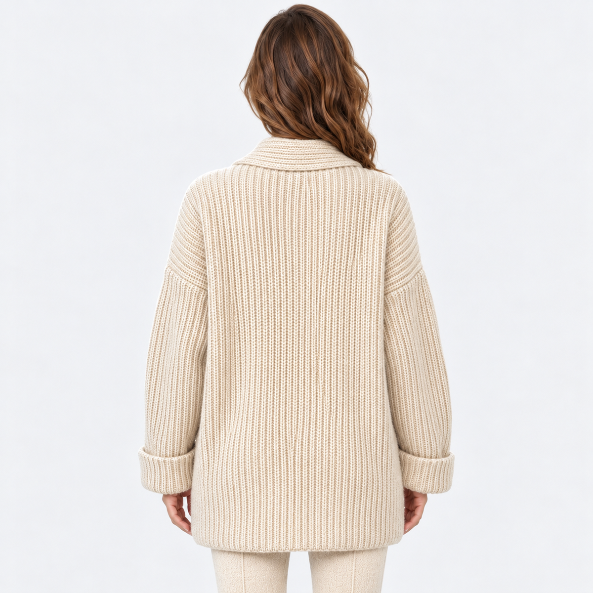 Women's Cashmere Cardigan - Relaxed Oversized Fit