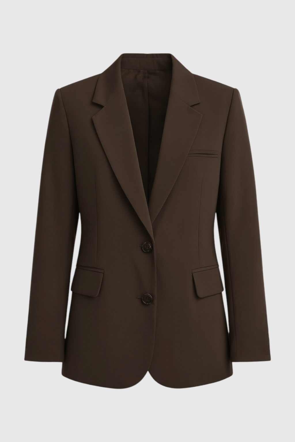 Blazer Entallado Marrón para Mujer, Casual o de Oficina