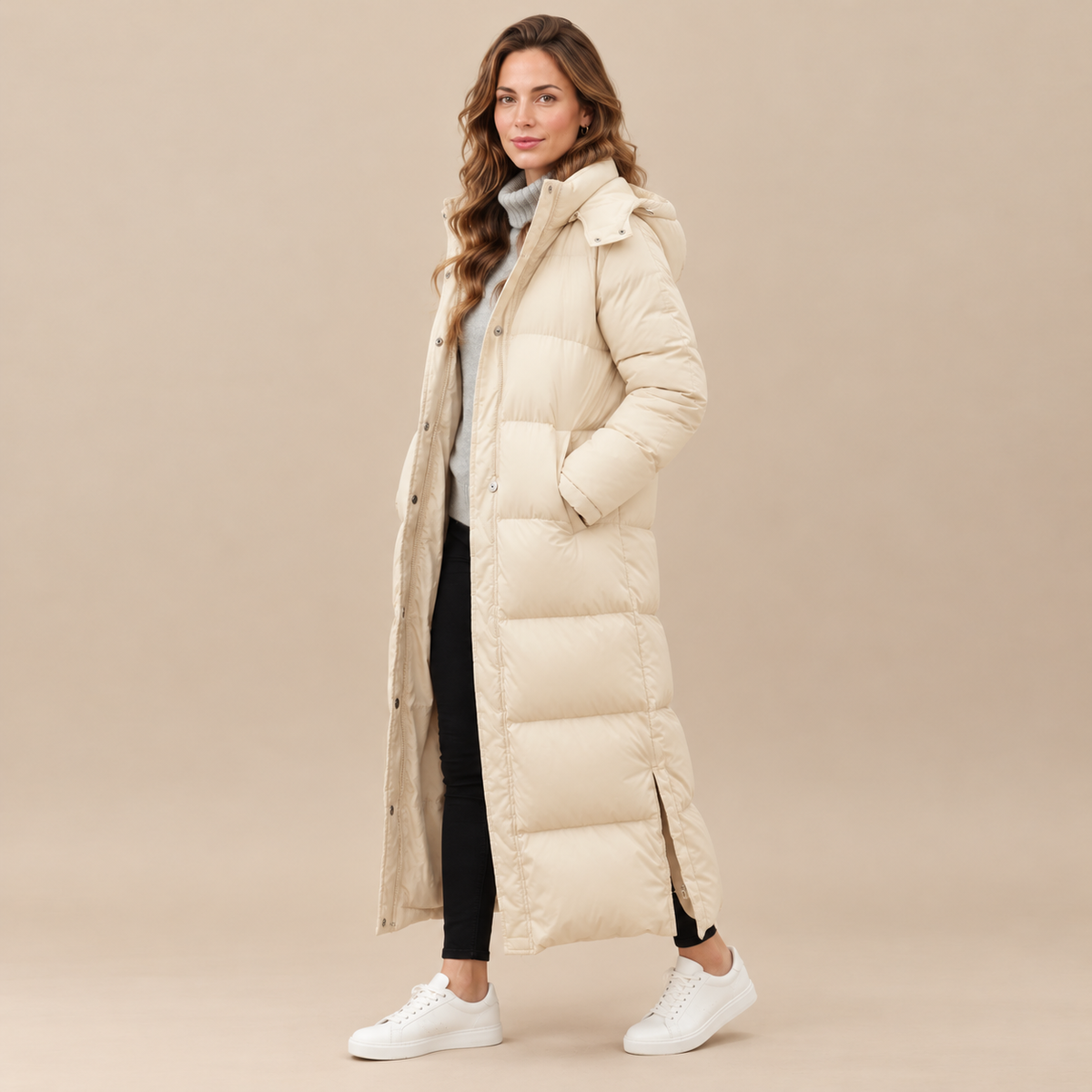 Chaqueta Acolchada para Mujer con Relleno de Plumón