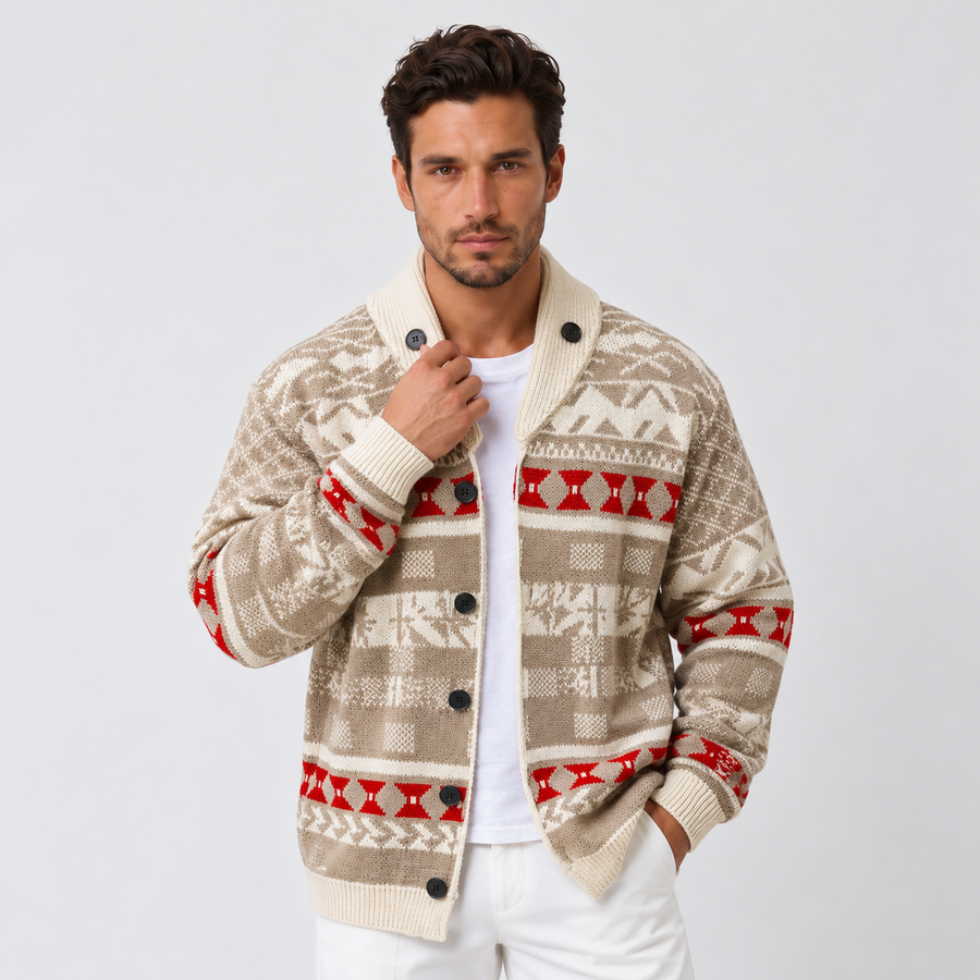 Men's Casual Knit Sweater - Fall Pullover