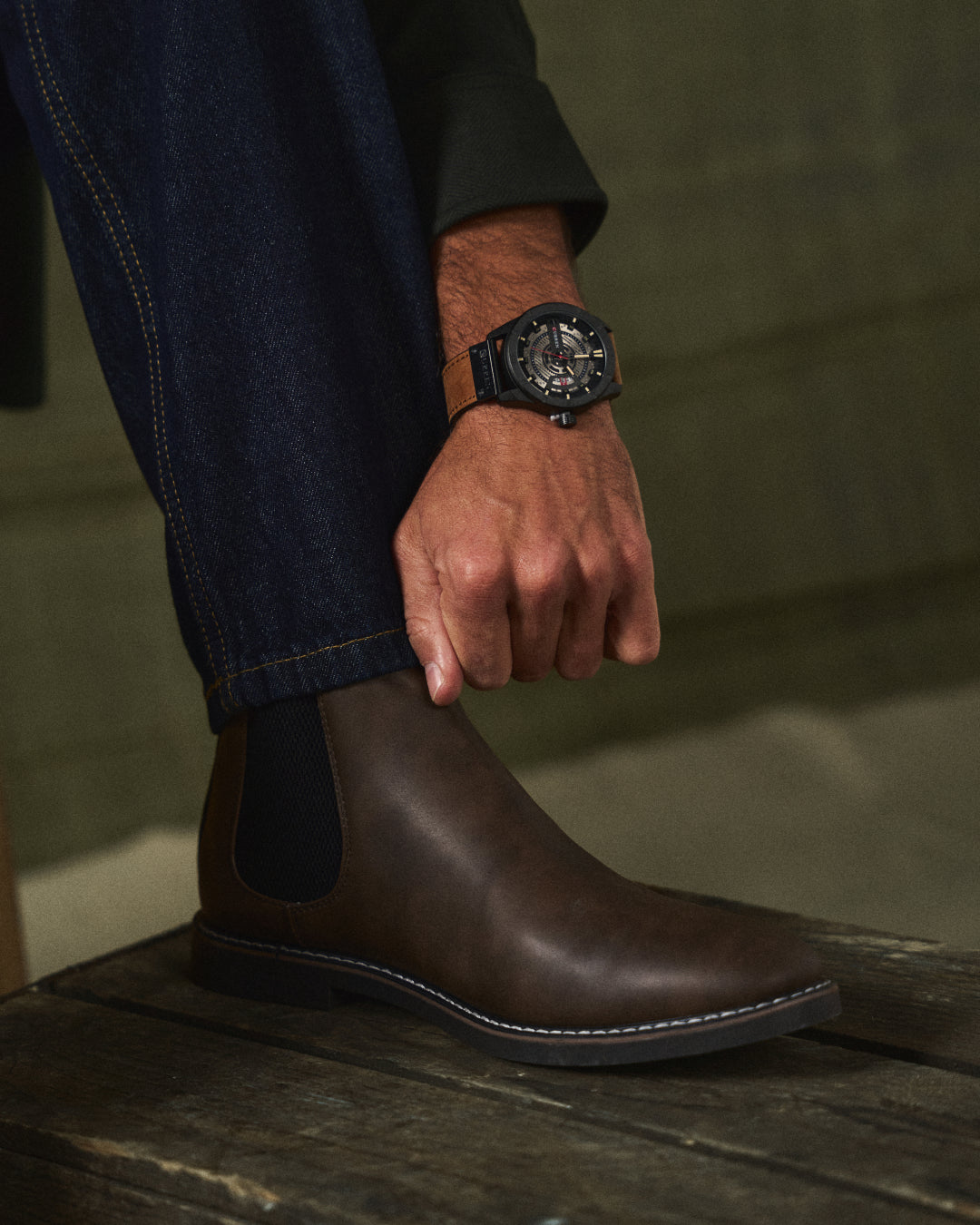 Botas Chelsea de Hombre con Suela de Goma Amortiguada