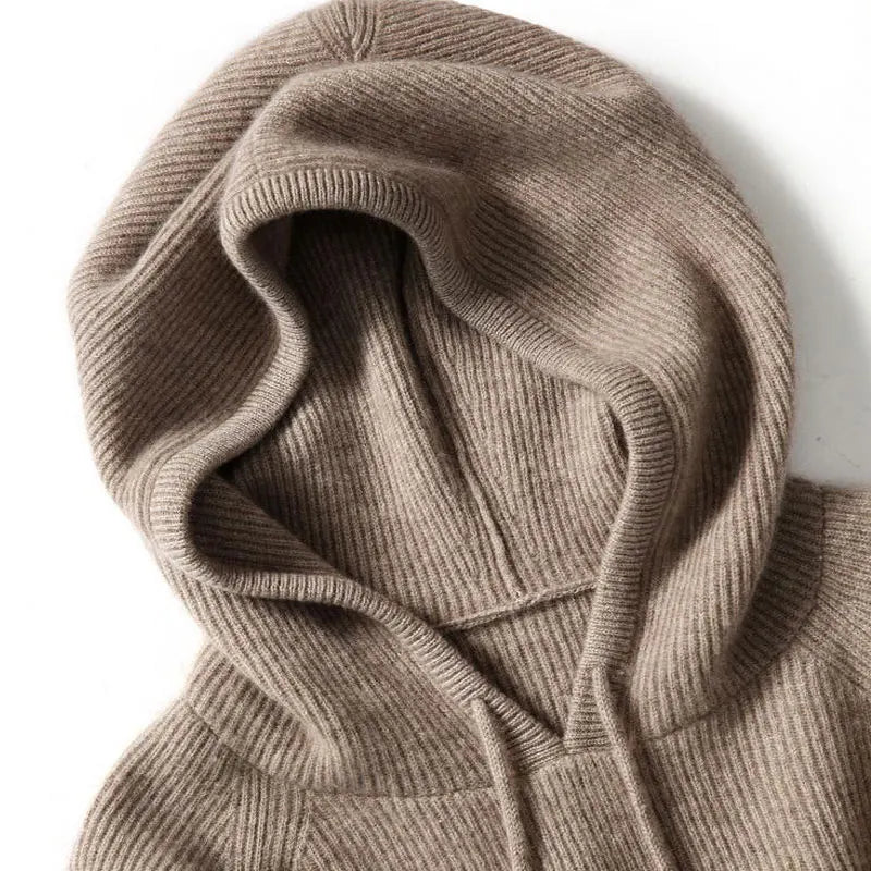 Sudadera Mujer Clásica de Cachemira con Capucha