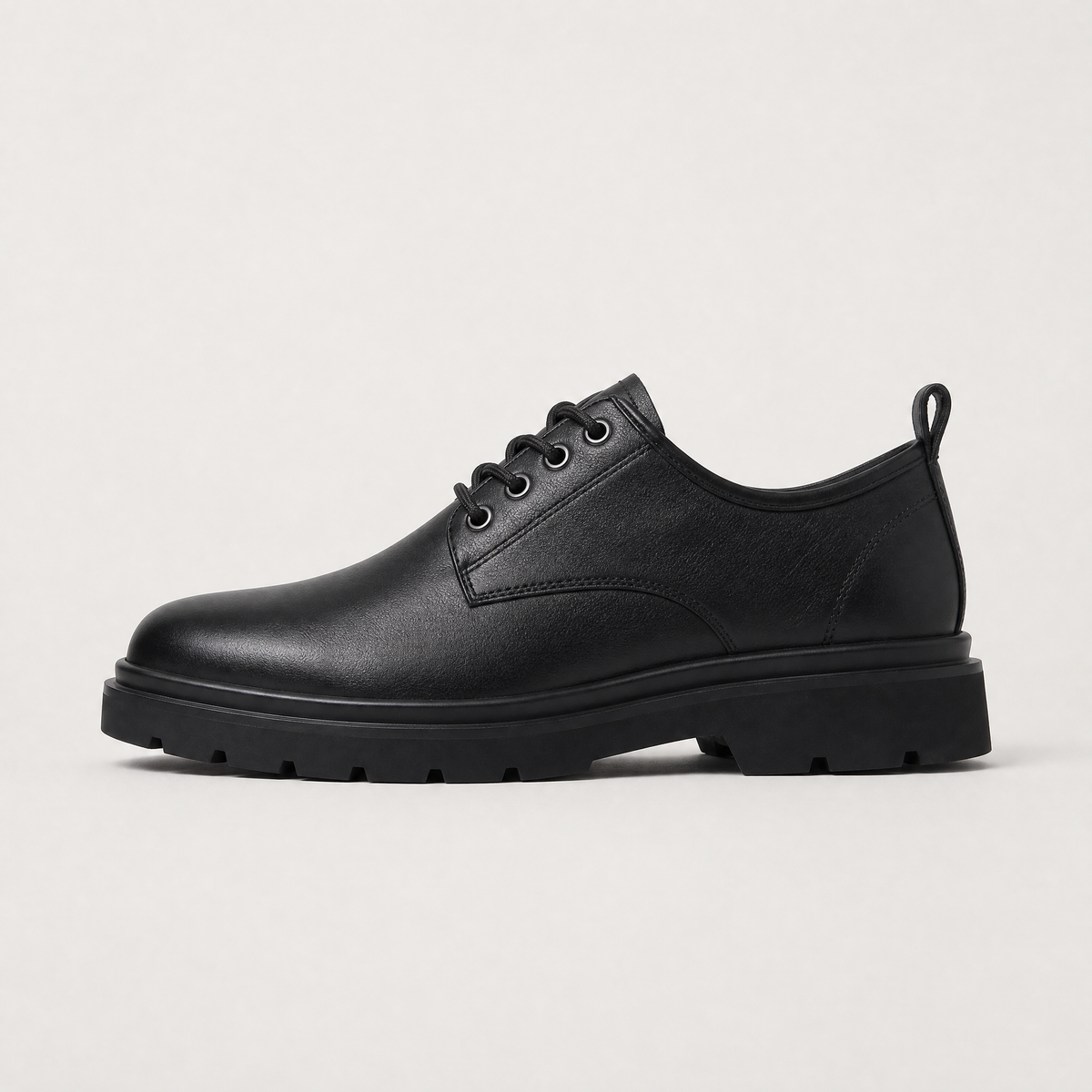 Men's Derby Shoes with Thick Track Sole