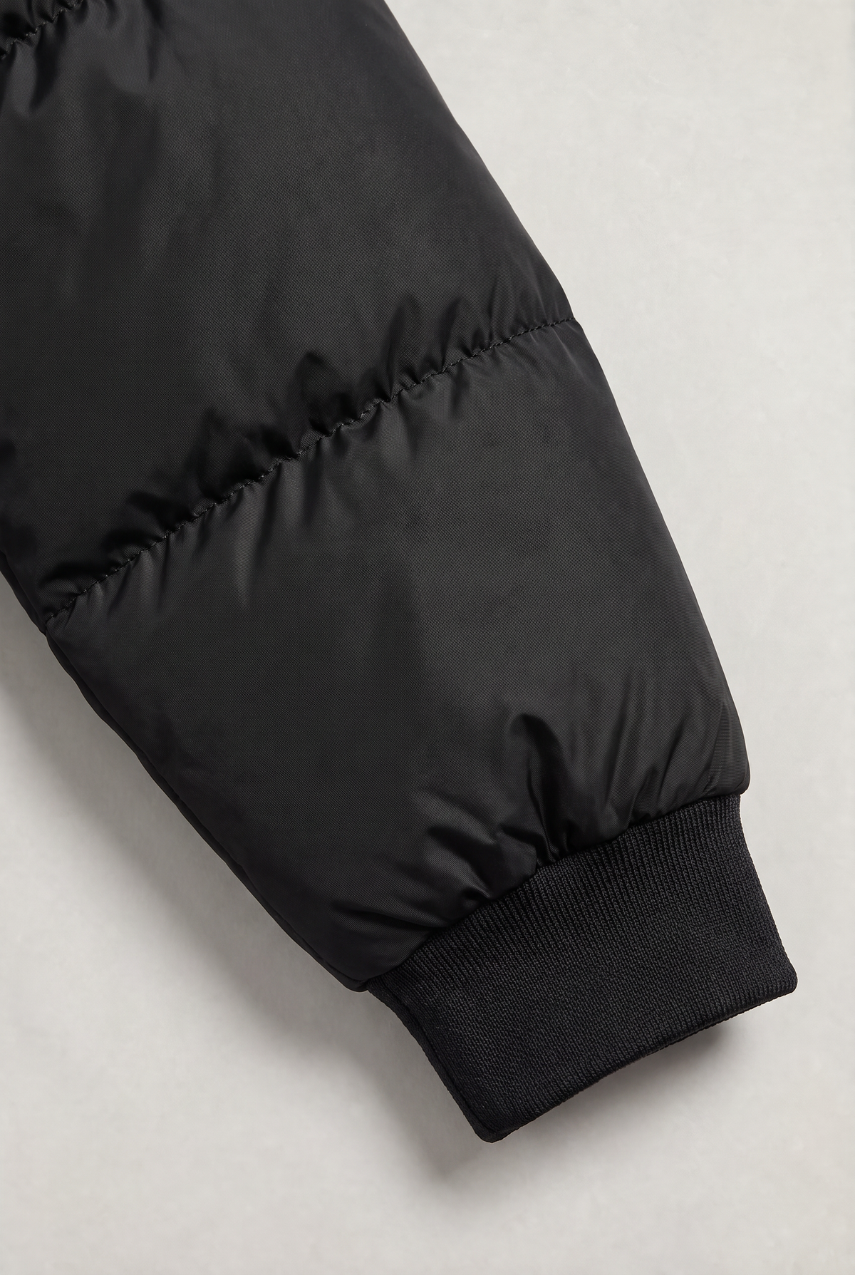 Chaqueta Acolchada con Capucha para Hombre, Cierre de Cremallera