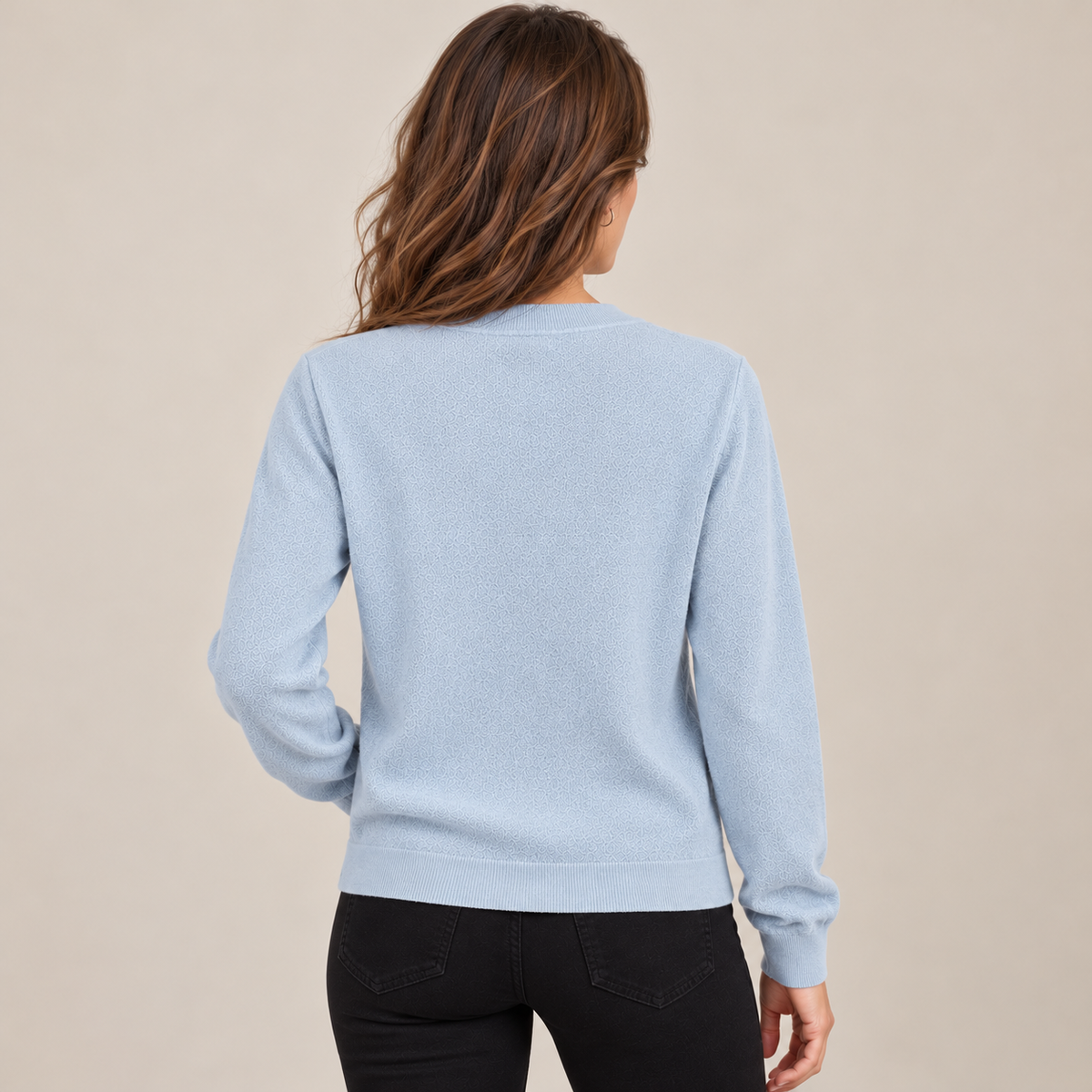 Women's Pure Wool V-Neck Cardigan Sweater