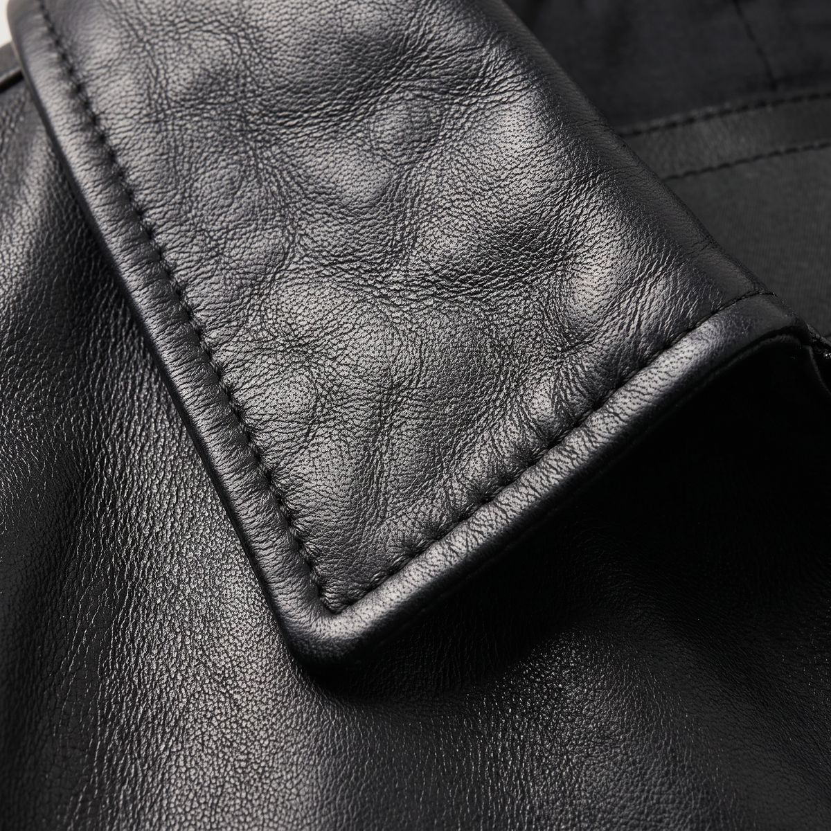 Men's Faux Leather Zip-Up Regular Fit Jacket