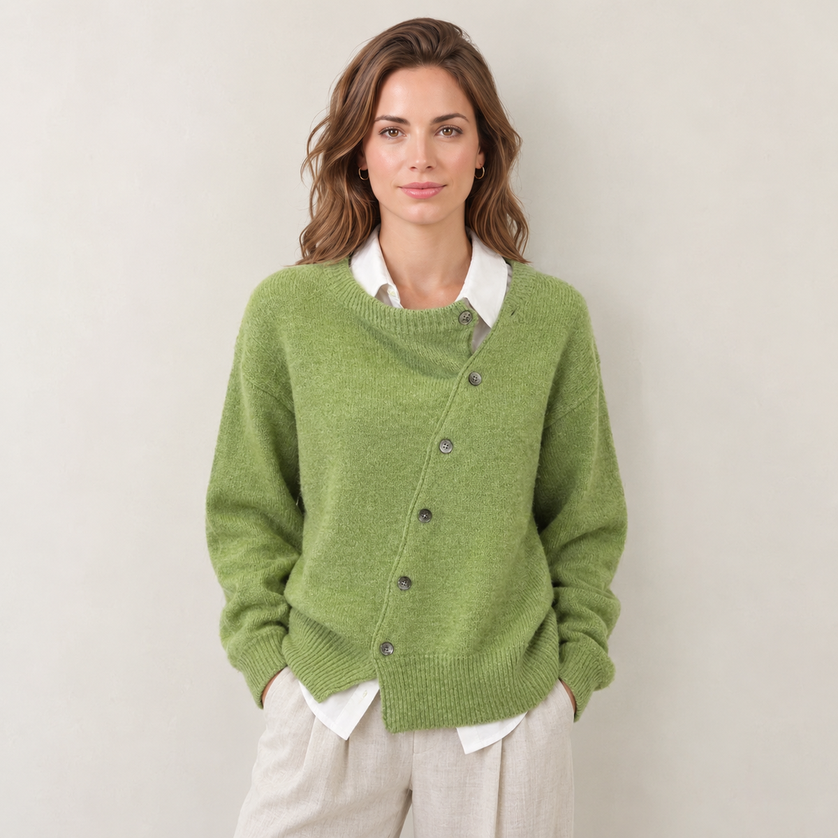 Women's Cashmere Knit Sweater - Soft Warm Pullover