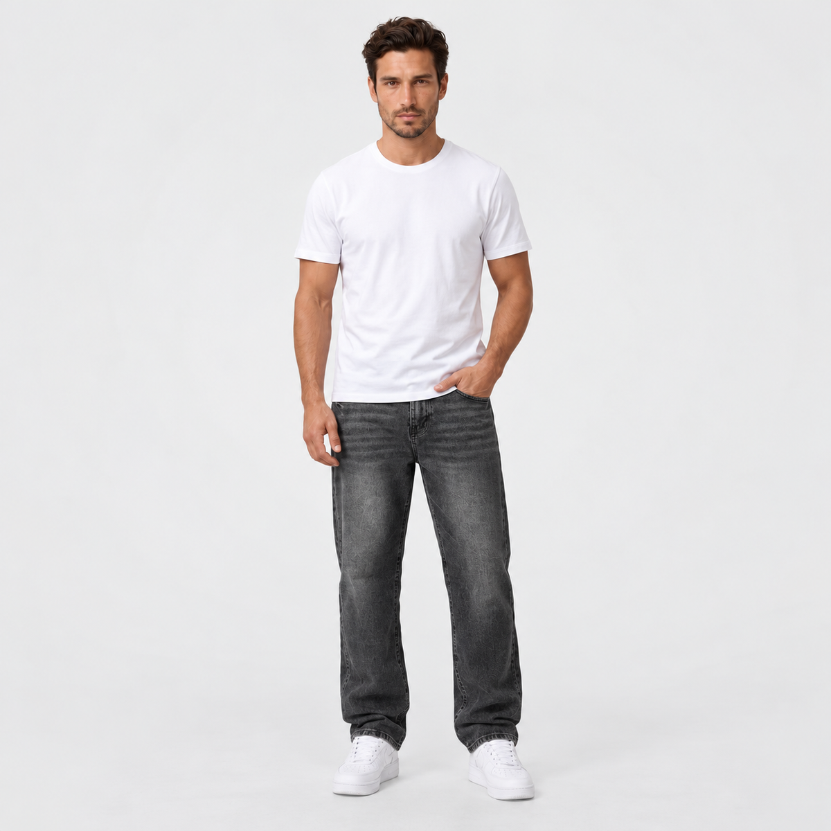 Men's Relaxed Fit Straight Leg Jeans