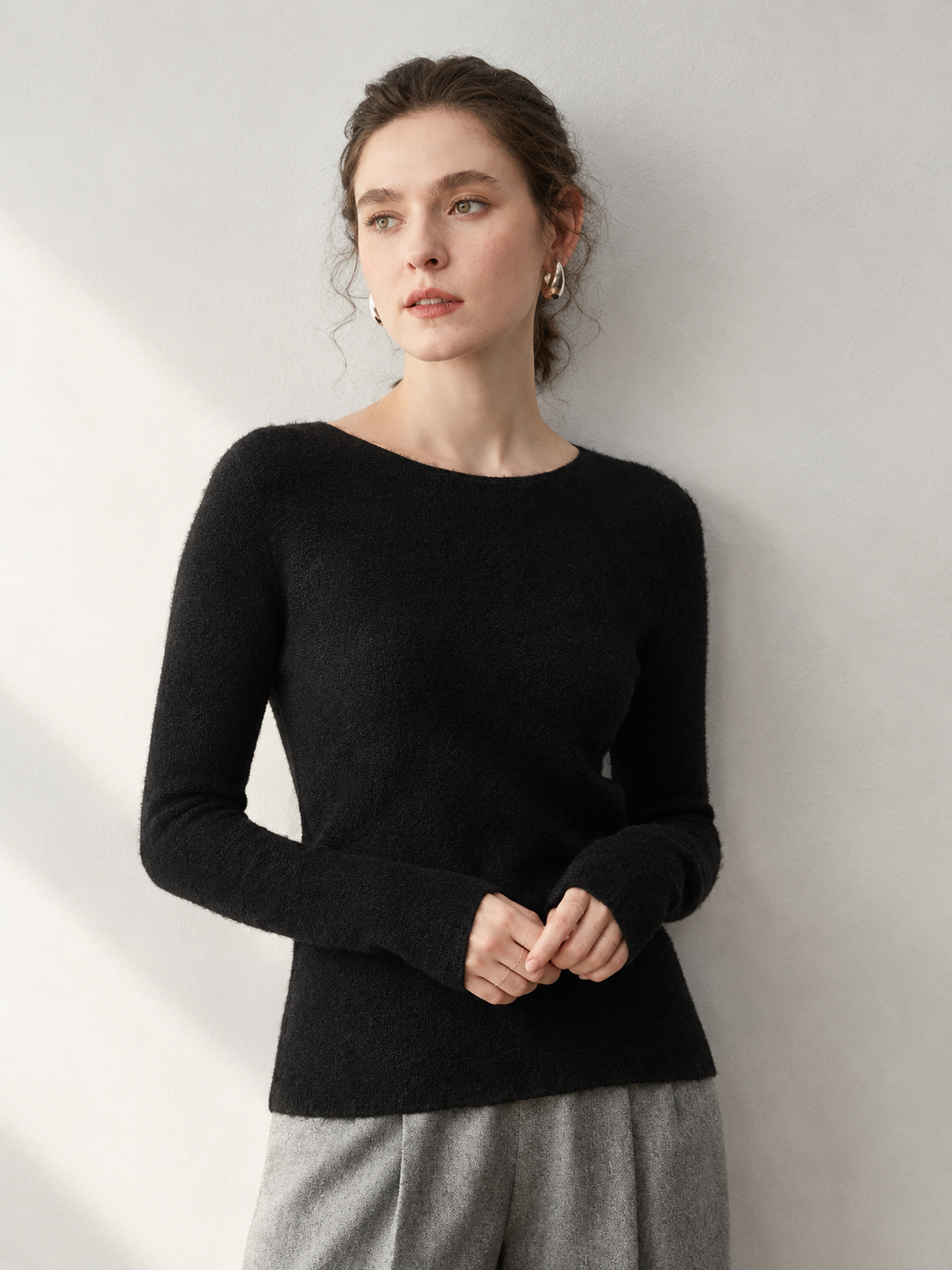 Women's Cashmere Boat Neck Sweater