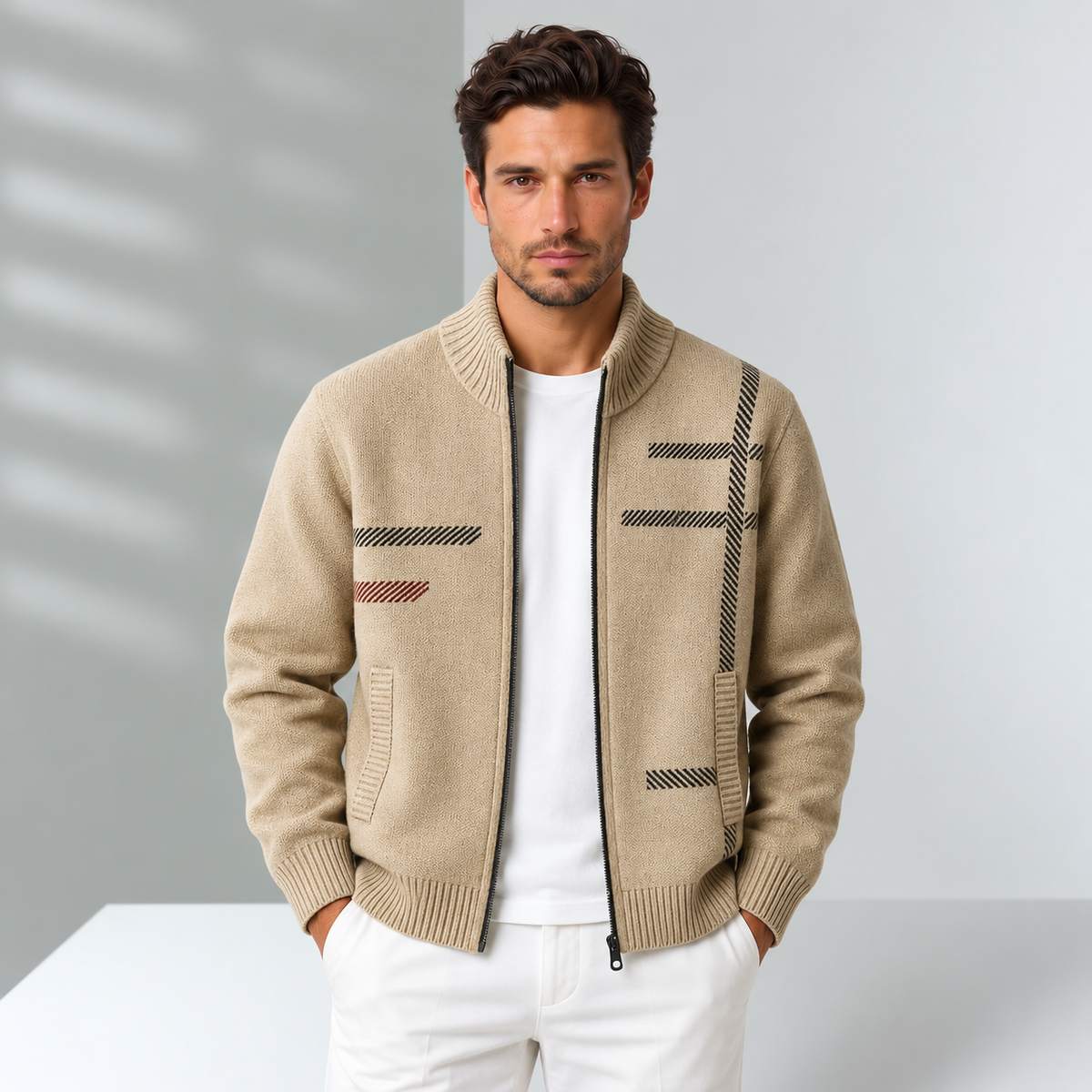 Men's Soft-Touch Casual Blazer Jacket - Business Casual Sport Coat