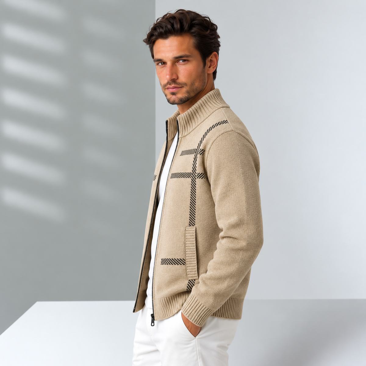 Men's Soft-Touch Casual Blazer Jacket - Business Casual Sport Coat