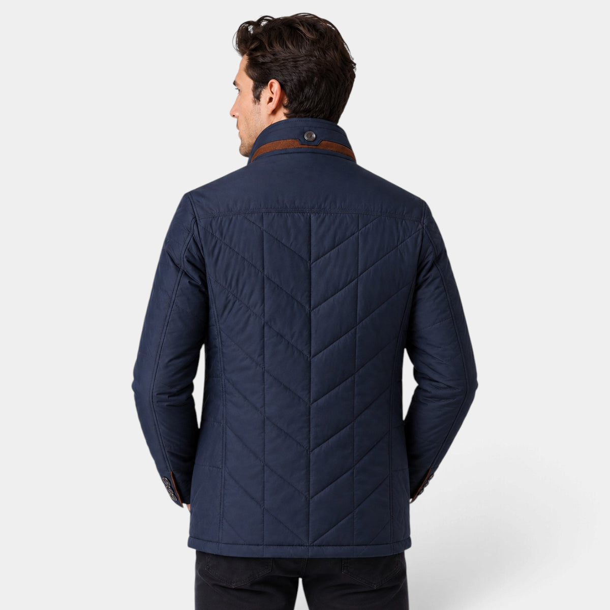 Men's Padded Jacket Mandarin Collar Zipper