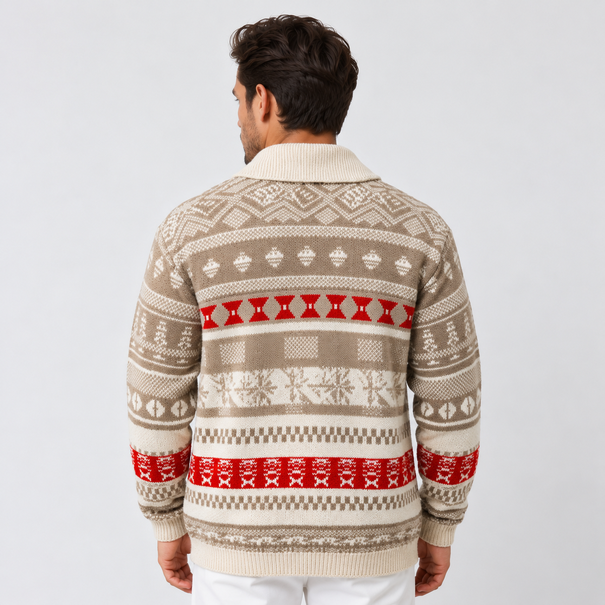 Men's Casual Knit Sweater - Fall Pullover