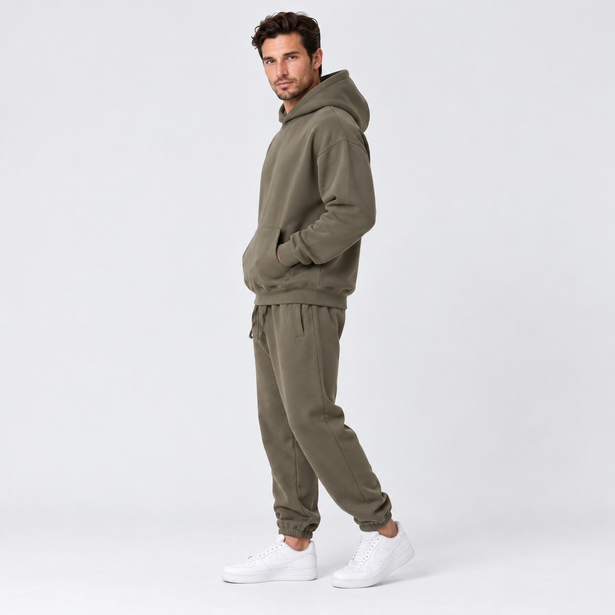 Men's Chunky Knit 2-Piece Set - Casual Winter Lounge Set
