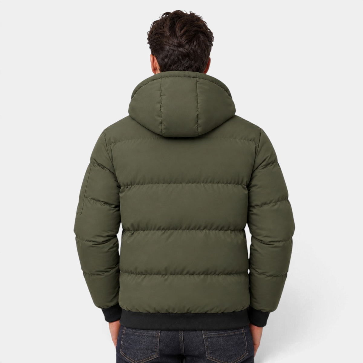 Chaqueta Acolchada con Capucha para Hombre Estilo Puffer