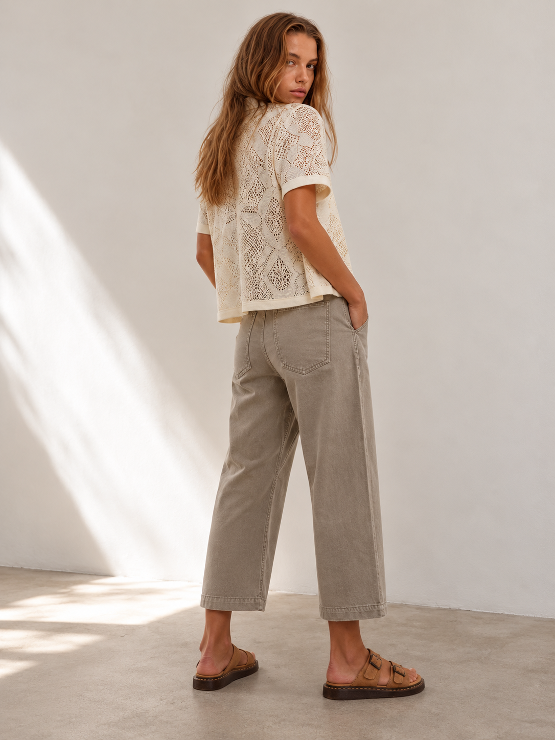 Pantalón Mujer Ancho Estilo Harén