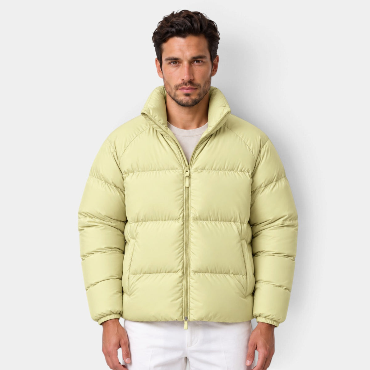Chaqueta Acolchada Corta Unisex Ligera para Invierno
