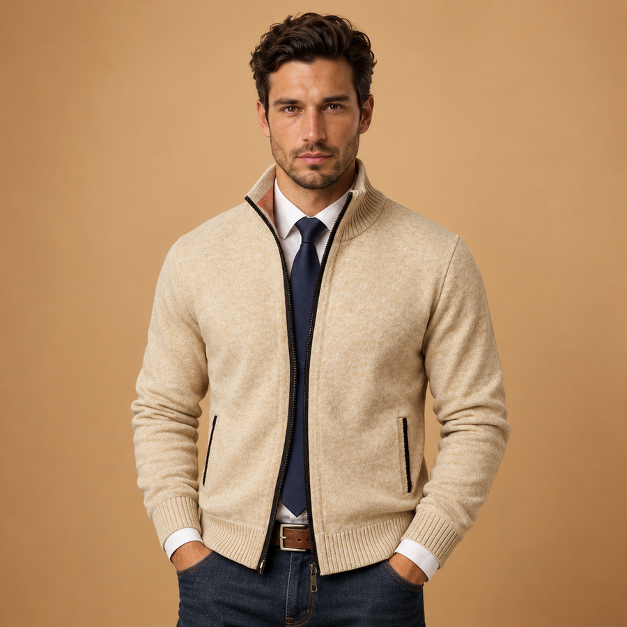 Men's Full-Zip Knit Cardigan Sweater - Classic Fit